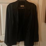 wilson's leather Valerie Stevens Vintage Size XL Womens Black Lamb Leather Blazer Jacket Photo 1