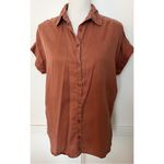 Quince  • Vintage Wash Tencel Camp Shirt in Terracotta Photo 1