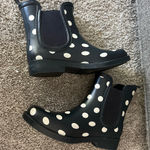 Crown & Ivy Crown Ivy Black and White Polka Dot Boots Photo 3