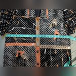 Vintage Yak Magik Silk Blend Western Blazer/Jacket Women's Medium Brown/White White Photo 8