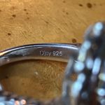 Genuine Tanzanite Sterling Silver Heart Ring Size 7 Photo 5