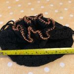 Black round boho crochet purse Photo 4
