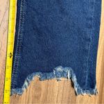 Free People Maggie Mid-Rise Straight Leg Raw Hem Cropped Button Fly Jeans 25 EUC Photo 7