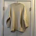 Jenni Kayne Alpaca Cocoon Crewneck Sweater Ivory size XL White Photo 7
