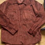 Velvet Heart Rust Orange Shacket Photo 1