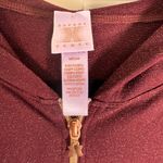 Savage X Fenty Sleep & Shine Glitter Zip Onesie M Shimmer Hooded Rare in EUC Red Size M Photo 4