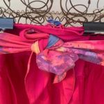 Vintage 70s Signet hot pink high rise paper bag pants Size L Photo 5