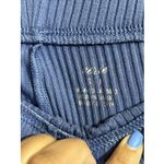 Aerie Ribbed Kick It Super Flare Pants Small Dusty Blue High Rise Boho Photo 1