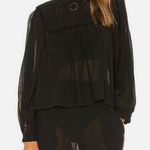 Free People Valencia Embroidered Eyelet Balloon Sleeve Blouse Women's sz. XS Photo 0