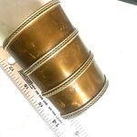 Vintage Brass Wide Cuff Bracelet ā Made in India Photo 6