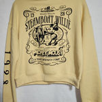 Disney steamboat willie yellow hoodie women's medium Photo 0