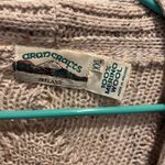 Aran Crafts Ireland Merino Wool Cable Knit Cardigan Sweater Unisex XXL Tan Photo 5