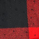 Victoria's Secret NWT  Sparkle Scarlet Buffalo Check Scarf Photo 3