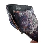 Zigi Soho  Nydia Black Blue Metallic Floral Jacquard Block Heel Ankle Booties 7.5 Photo 2