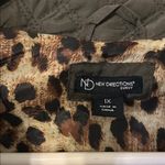 New Direction New Directions Olive Quilted Vest with Leopard Lining Photo 5
