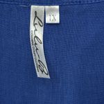 Lulu B 2 Pocket Pullover‎ Top Womens Sz 1X Linen Lagenlook Beachy V Photo 8