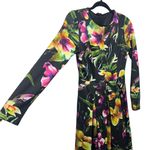 Floral Maxi Dress Womens Small Boho Chic Modest Dark Romantic Fairy Cottagecore Black Photo 3