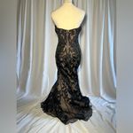 Jovani  Gorgeous Black and Tan Strapless Gown | 6 Photo 4