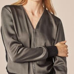 Rag and Bone Vivienne Olive Zip-up Top Sweater Sz. S Photo 0