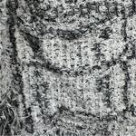 Bruno Manetti Italian Made Cardigan Black & White Fringe Open Front Boho Small Photo 8