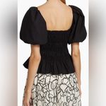 ASTR THE LABEL Tops Savina Square Neck Bubble Sleeve Smocked Top Size S Black Photo 3