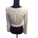Hollister Medium M Crop Boho Smocked Floral Top Girly Romantic Cottage Photo 1
