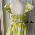 Anthropologie Anthro Maeve Square-Neck Flutter-Sleeve Shirred Dress Photo 9