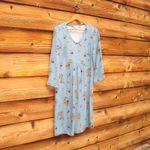 Boden Blue Floral Dress Blue Size 6 Photo 2
