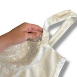 Forever 21  White‎ Satin Slip Dress Lace Bust Mini Dress Women’s Size Large L Photo 7