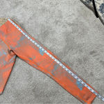 Zyia  Active Orange Blue Weave Light 7/8 Leggings High Waisted Workout Size M Photo 13