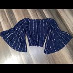 Macy's Floria  Elegant Navy Blue Women's Top Photo 10