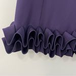 NWT MAIA Ruffle Hem Scuba Sheath Cocktail Dress‎ Size 8 in Plum Purple Photo 6