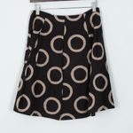 Banana Republic  Geometric A‎ Line Silk Blend Skirt Old Money Minimalist Size 4P Photo 4