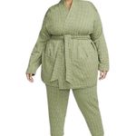 Nike Yoga Therma-FIT Luxe Womens Jacquard Top Reversible Oil Green 1XL NWT $140 Photo 4