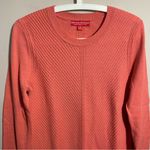 Krimson Klover Blush Ribbed Merino Wool blend sweater Orange Size M Photo 1