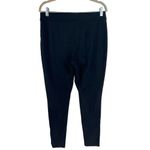 St. John  Skinny Leg Black Stretch Zip Hem Knit Pants 10 Photo 1