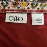 Cato Short Sleeve Boho Multicolor Print Midi Dress Size Large Boho Midi Dress Photo 5