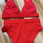 Pink Lily Red Bikini Photo 1