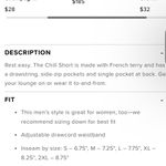 Alo Yoga UNISEX ‘The Chill Short’ ‘Gravel’ Tan Sweat Shorts Photo 10