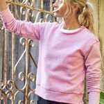 Frank & Eileen  Mineral Pink James Boyfriend Crew Sweatshirt Photo 0