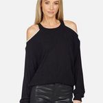 Michael Lauren  Jaylee Pearl Cold Shoulder Top Women's Black Size XS Extra Small Photo 0