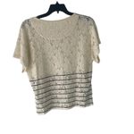 Sundance Women's Size Medium Lace Western Cape Floral Striped Top Photo 5