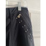 Jamie Sadock Womens 10 Black Straight Leg Studded Pants Whimsigoth Rave Witchy Photo 2