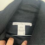 American Rag American Rag Knit Split Back Cowl Neck Pullover Black Sz S Photo 2