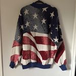 Sugar Street Weavers Americana Sweater Cotton Pullover Red White Blue One Size Size undefined Photo 9