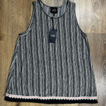 W5  Black and White Striped Tank Top Photo 0