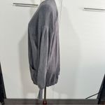 Hinge  Size M Gray Knit Balloon Sleeve Open Front Cardigan Sweater Neutral Cozy Photo 3
