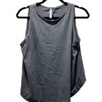 Fabletics Cut Out Tank Top Activewear Gray Crew Neck Sleeveless Pullover Sz S Photo 0