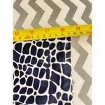 Black & White Geo Print Scoop‑Neck A‑Line Dress, 3/4 Sleeves, Size M/L Photo 2