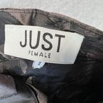 Just Female Floral skirt Women Black Tan Formal Holly‎ Size Small Mini Bodycon Photo 3